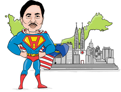 Datuk Seri Dr. Noor Hisham illustration datuk seri dr noor hisham illustration malaysia