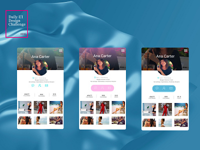 Daily UI Challenge | 006. User Profile app socialmedia uidaily uidaily006 userprofile