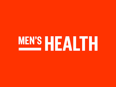 Modern Men's Health Identity clean logo logomark magazine mark mens health modern rebrand redesign type typography