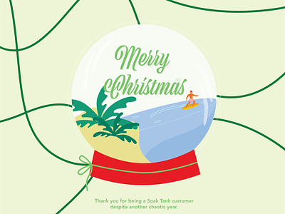 Christmas Card - Soak Tank 2021 design graphic design illustration typography