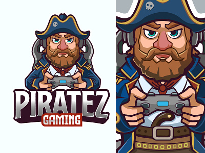 Piratez Gaming character illustration characters design game illustration logo mascotlogo vector