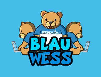 Blauwess Cartoon Character cartoon character character illustration characters design illustration logo mascot design mascotlogo vector