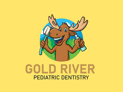 Gold River Pediatric Dentistry Cartoon Character cartoon character character illustration characters design illustration mascotlogo vector