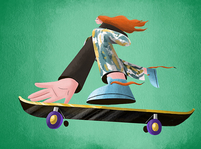 Character design/ skate girl illustration characterdesign design illustration illustration art illustrator skate skateboard vector