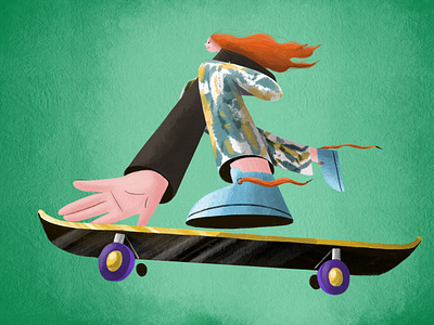 Character design/ skate girl illustration