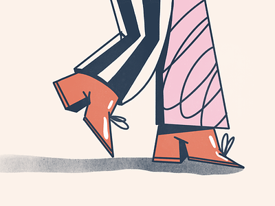 Walk/ Bright gait illustration