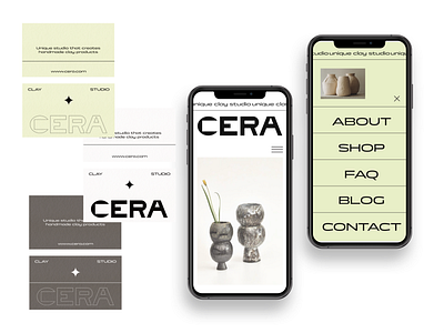 CERA/ Clay studio design identity