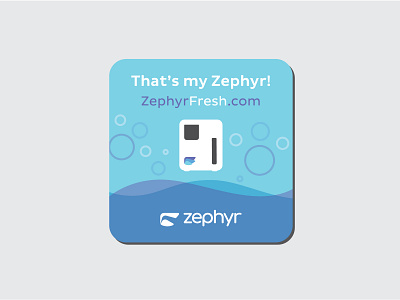 Zephyr Magnet Dribbble branding design flat illustration magnet vector