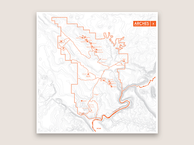 Arches National Park Map