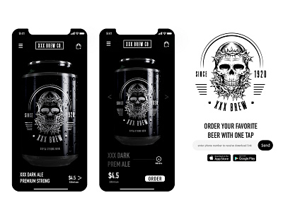 XXX BREW App Concept