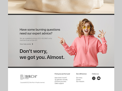 Help center & Footer - BirchPosh adobe photoshop figma mobile ui ui ux webdesign