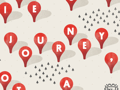 Journey - Wander design illustration typography