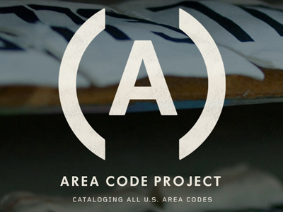 Area Code Project typography