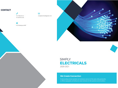 Simply Electricals branding graphic design page layout