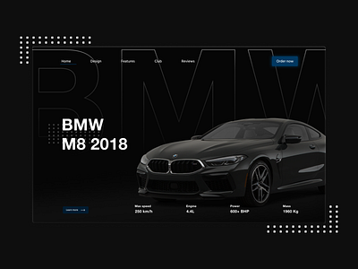 BMW Concept design 3d bmw branding car design figma graphic design landing rebrend rebrending shop ui