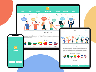 Lingua Language Learning App UX Design design minimal uxdesign