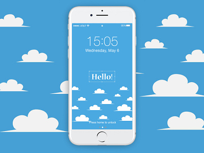Hello Mobile Wallpaper abstract animation art background blue design gradient illustration mobile modern pattern phone sky texture themes vector wallpaper