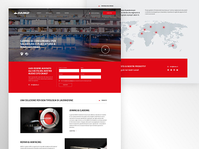 Website: landing page company concept design landing page trend ui ux web design website welding