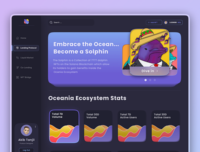 NFT Marketplace WebApp Design 3d 3d art crypto website dark ui figma illustration landing page nft collection nft landingpage nft market nft marketplace nft monkey nft website nftart nfts non fungible token ui ui design web design webapp