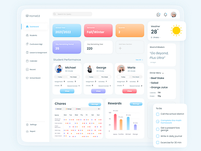 Online Homeschool Dashboard