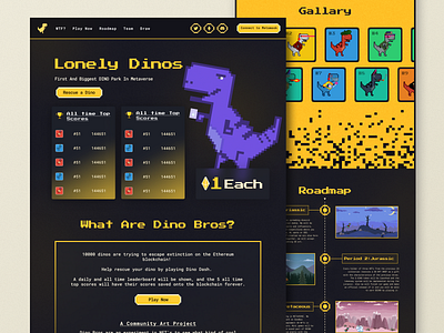 Dino Bros-NFT Landing Page