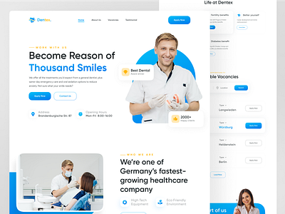 Dental Clinic Career Landing Page