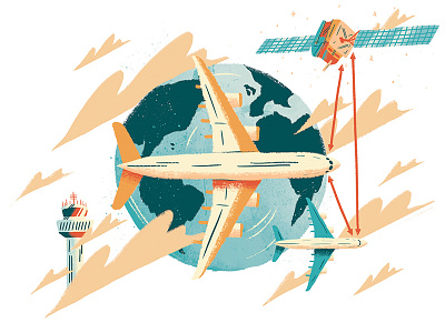 Politico Europe - Green Aviation art artdirection design editorial illustration