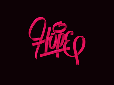 Hope hope lettering tipography type