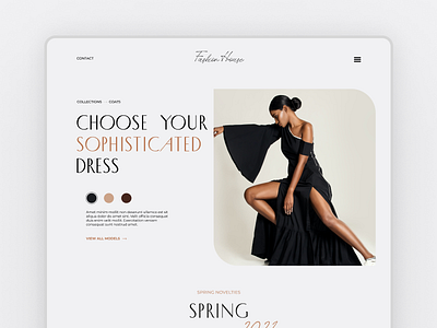 A clothing store concept design graphic design ui ux