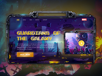 Pixel design in the style of Guardians of the Galaxy design graphic design illustration pixel pixel art pixel game ui