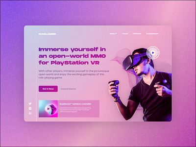 Virtual Reality "Concept" branding neon ui uiux ux virtual reality