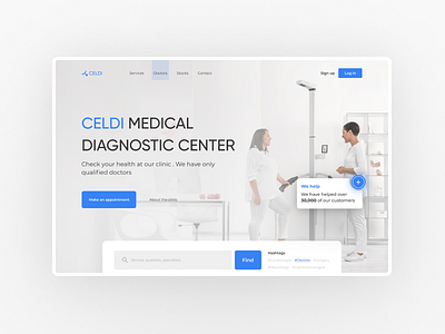 The main screen of the Zeldi Clinic