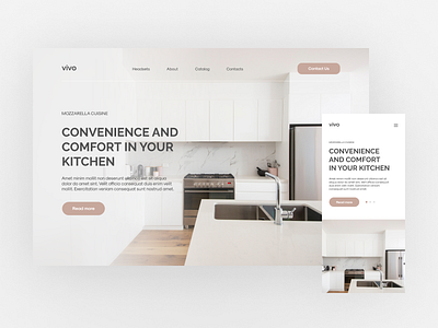 Kitchen sales website concept