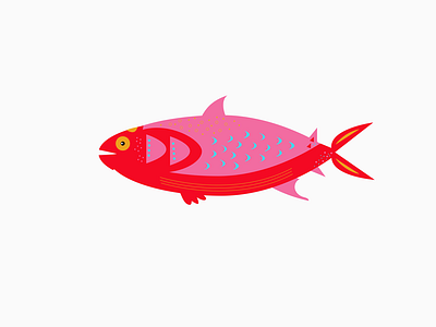 Fish 01 animals fins fish illustration lines scales vector