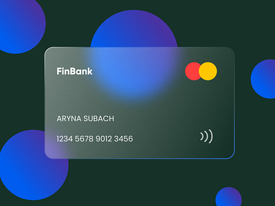 Glassmorphism Bank Card