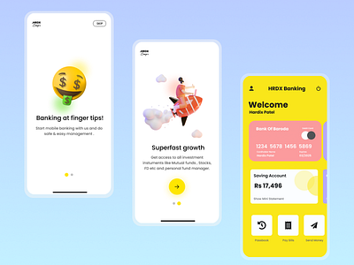 Banking & Finance App UI Design app design bank app ui design bank ui design figma ui design finance app ui design fintech app ui design minimal mobile app ui design minimal ui design product design ui design user interface design visual design