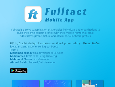 Fulltact mobile app project app design ui ux web