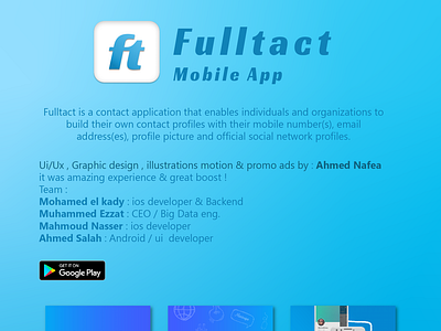 Fulltact mobile app project