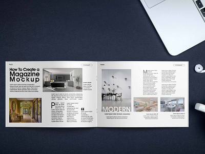 Free Realistic Magazine Mockup Mockuphut Exclusive