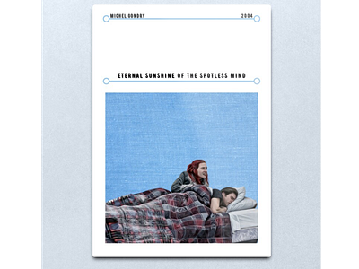 Eternal Sunshine Of The Spotless Mind | Michel Gondry | 2004 eternal sunshine film poster film posters jim carey kate winslet michel gondry movie movie poster movie posters