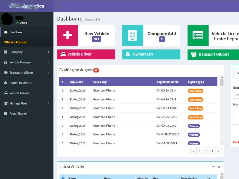 Vehicle Management Software by Falguni Roy on Dribbble