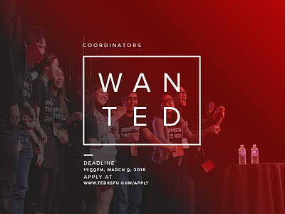 Tedx - we're hiring