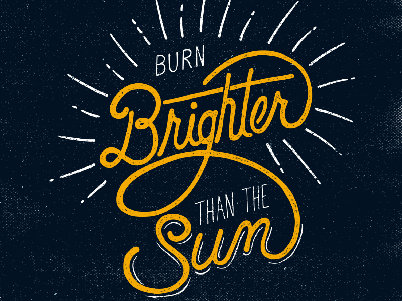 Brighter than the Sun by Joshua Redmond on Dribbble