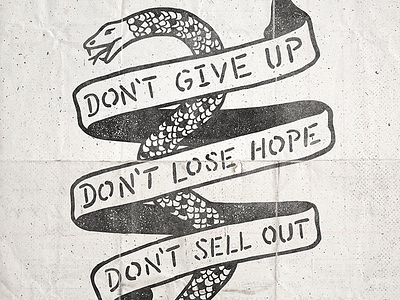 Don't Give Up
