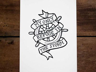 Nautical Series - Part 4 hand lettered hand lettering handlettered handlettering illustration quote script scripture