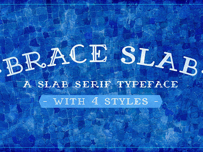 Brace Slab font font design hand drawn handdrawn handlettering lettering
