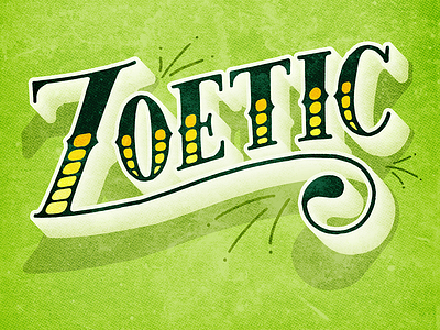 Zoetic drawing hand lettered hand lettering handdrawn handlettered handlettering handmade lettering retro vintage yellow springs brewery zoetic