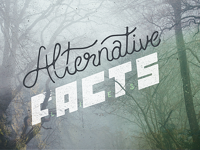 Alternative Facts alternative facts drawing handdrawn handlettered handlettering lettering photography retro vintage