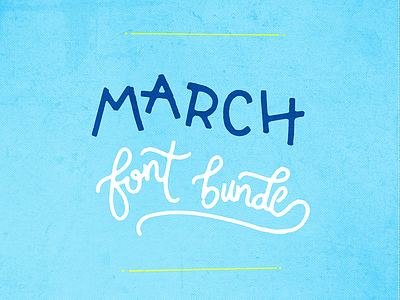 March Font Bundle