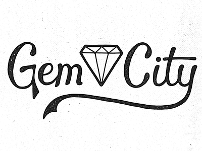 Gem City dayton gem gem city handlettering oh ohio screenprint t shirt vintage